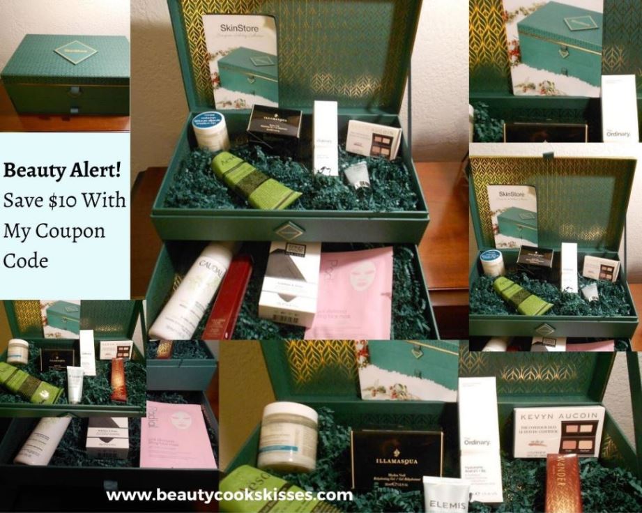 SkinStore Evergreen Holiday Collection Review SkinStore Everygreen Holiday Collection Collage