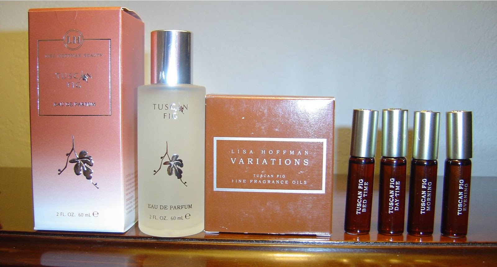 Lisa Hoffman Beauty’s Tuscan Fig Eau de Parfum Spray and Matching Variations Fine Fragrance Oils Review