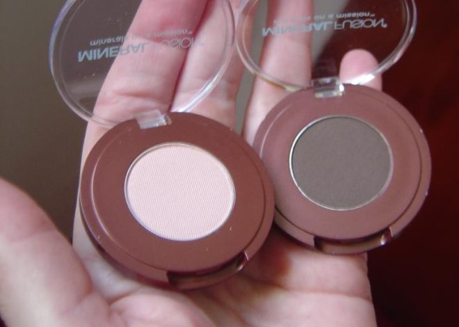 Mineral Fusion Eye Shadows Review: Raw and Flash